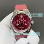 New Copy V3 Vacheron Constantin Overseas Swiss Cal.1120QP Perpetual Calendar Red Face Watch 
